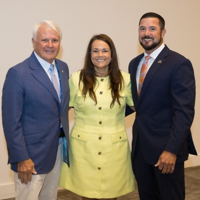 John Burns, Lindsey Gray and David Meade at SLC 2026.